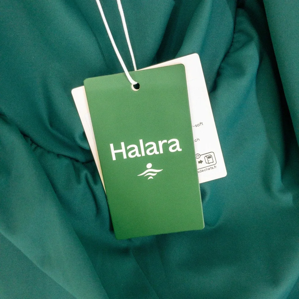 Halara SoftlyZero Airy Shorts Womens XL Green High Waisted Pockets Athletic New